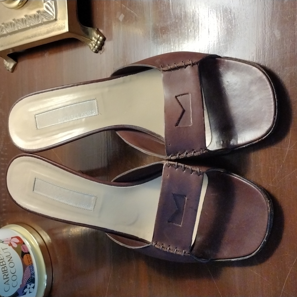 Michael Kors Leather Sandals Size 9.50 M
